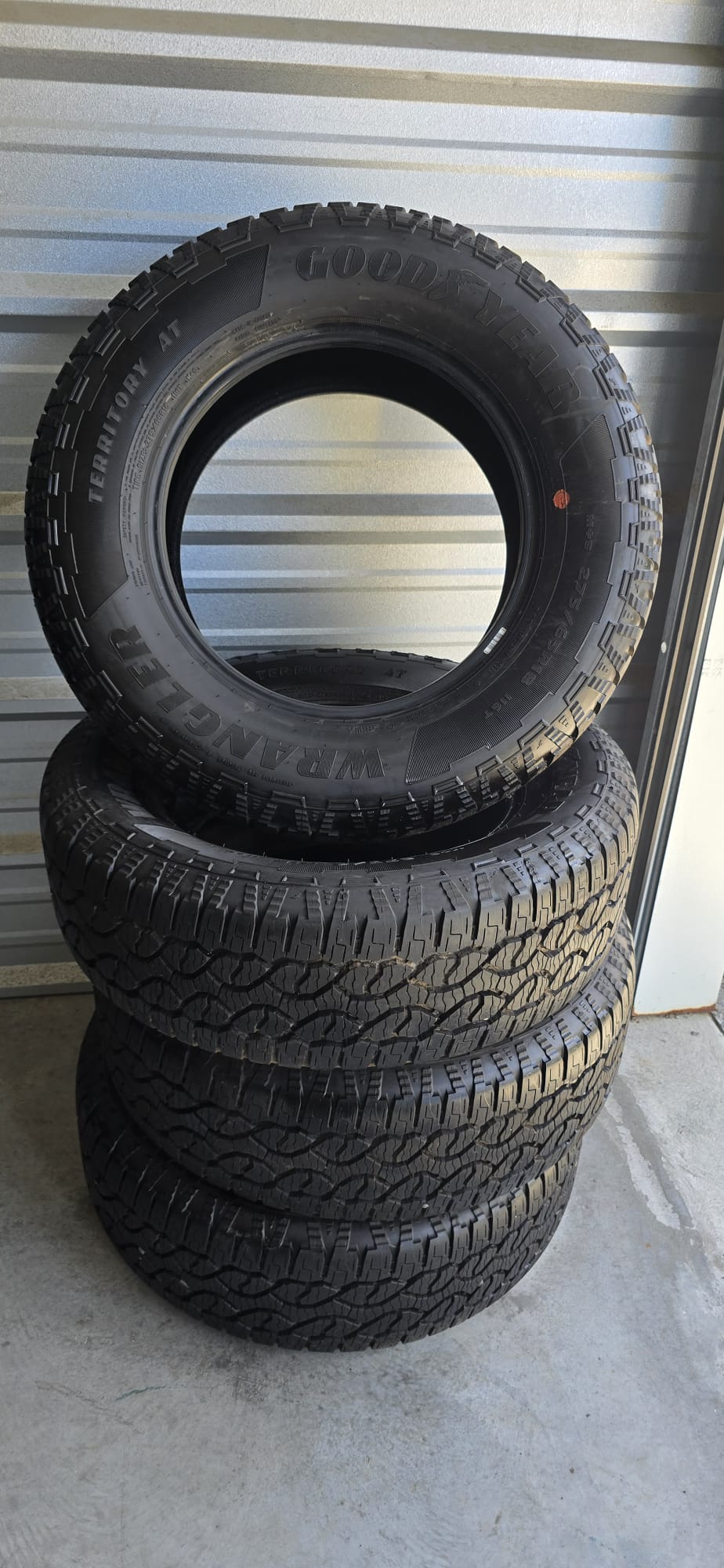 4x 275/65R18 Goodyear Wrangler Territory AT 116T