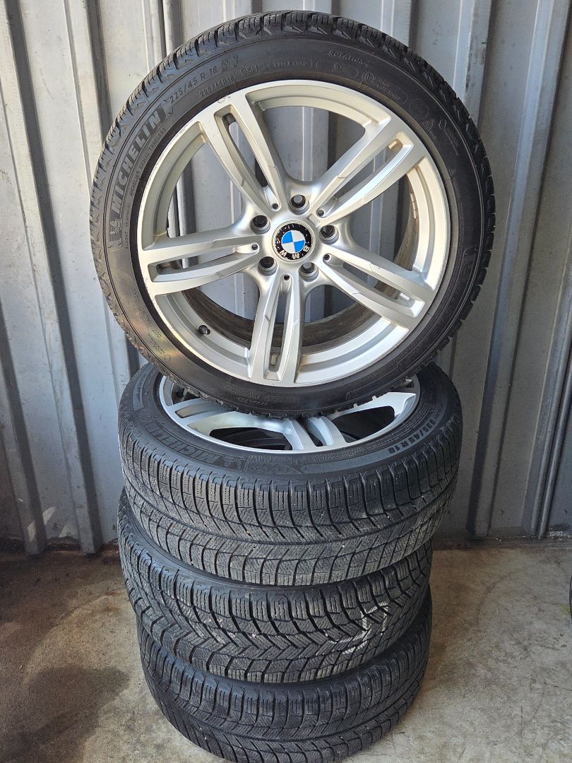 4x 18" BMW 3 Series 2018 5x120 225 45 18 Michelin Winter