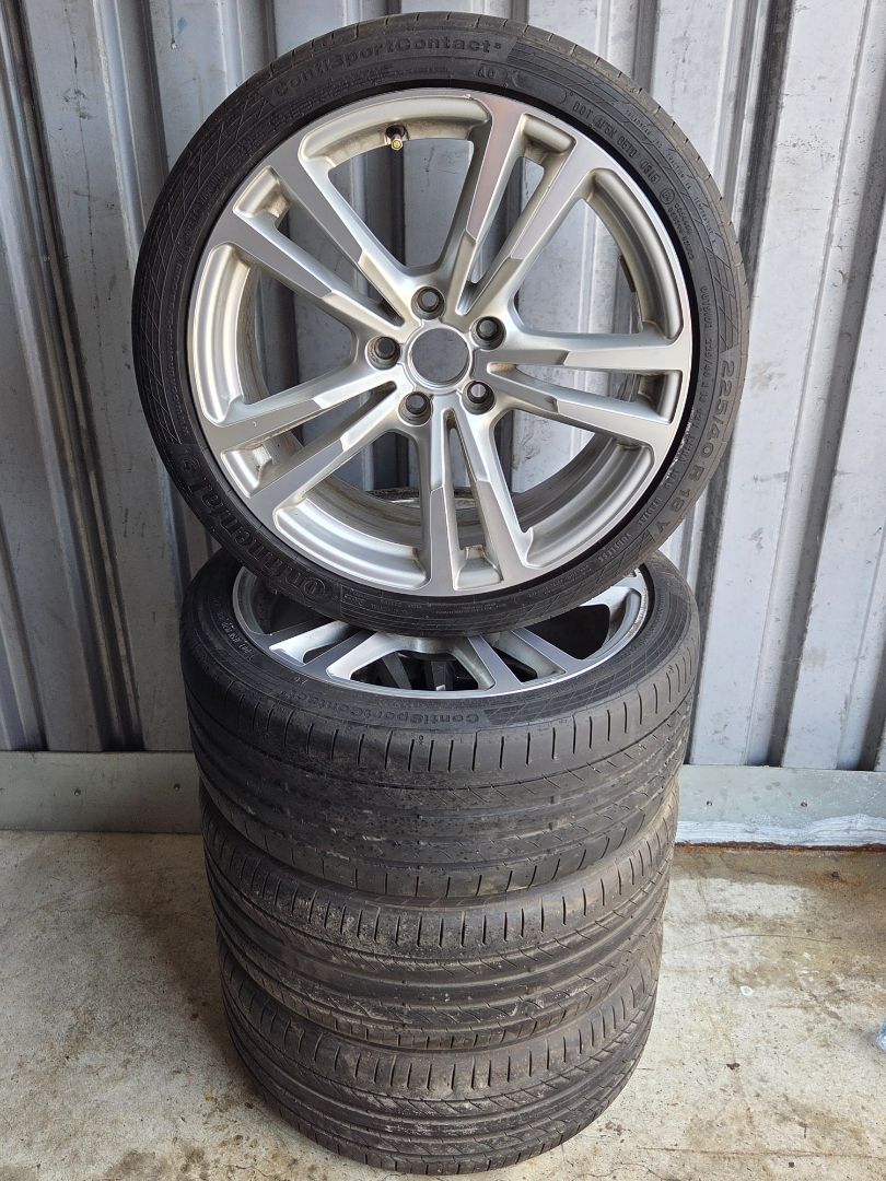 4x 18" Audi S3 2018 5x112 225 40 18 Continental ContiSportContact