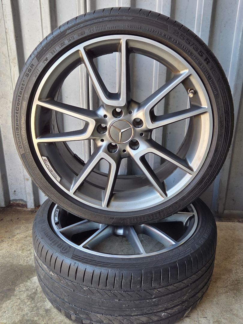 2x 18" Mercedes-Benz C43 2020 5x112 255 35 18 Continental V ContiSportContact SSR